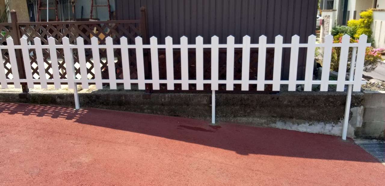 中津川市　外構フェンス完了