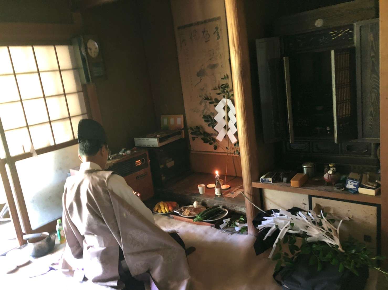 中津川市苗木の古民家借家のお祓いをしました